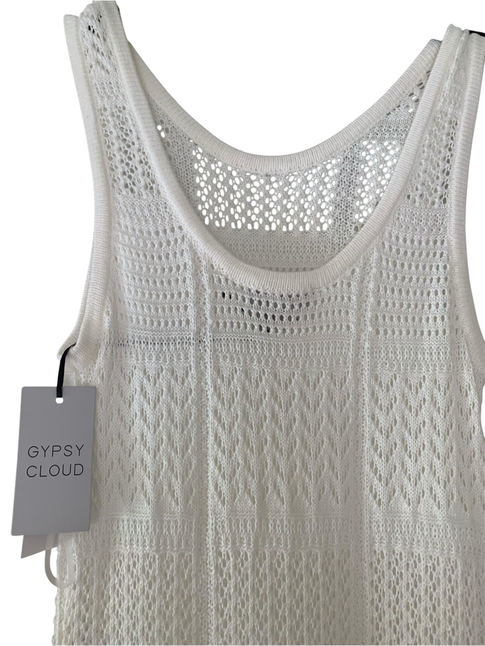 NWT Crochet Maxi Dress in Ivory